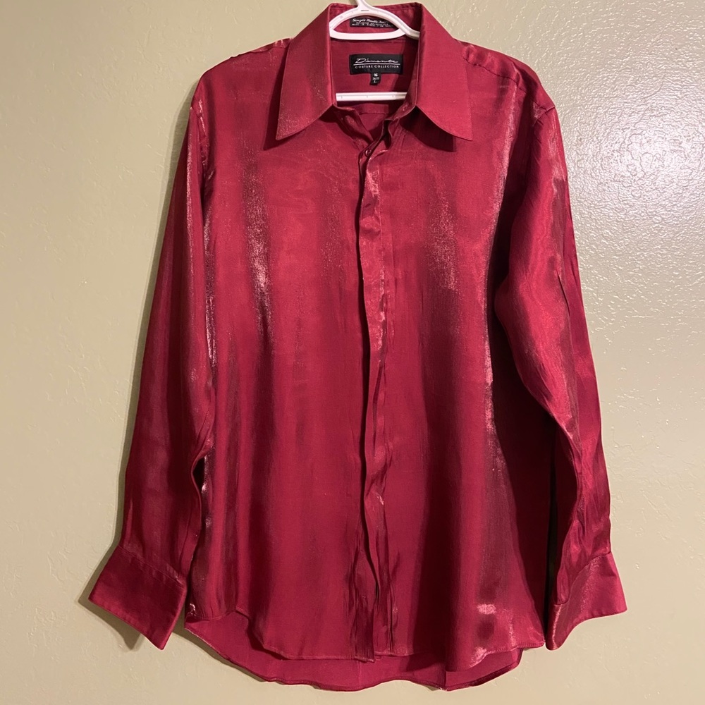 Diamanté Couture Shimmering Magenta Shirt